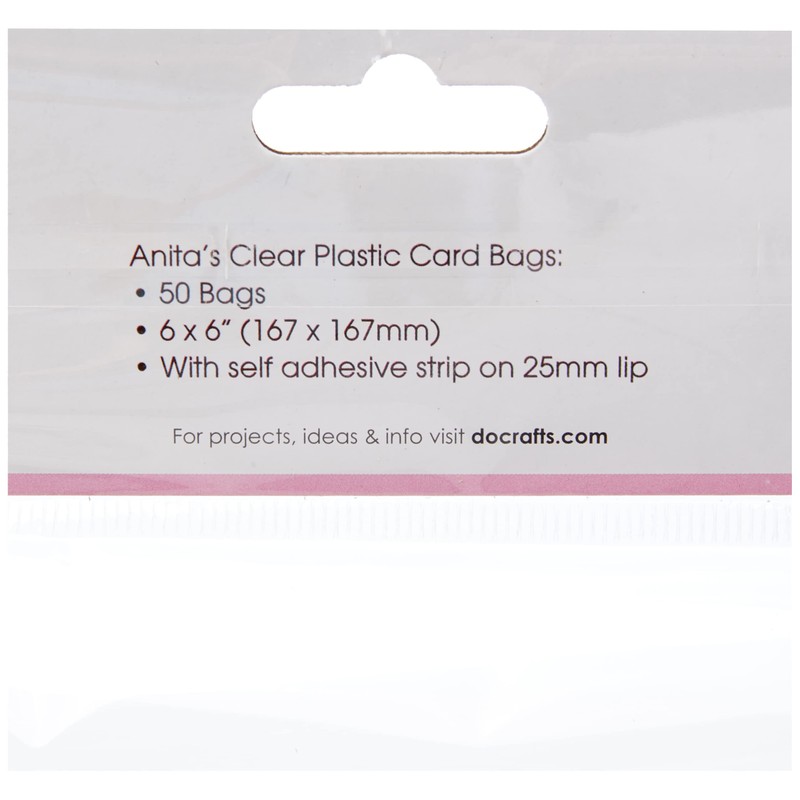 Anitas 167 x 167 mm Plastic Card Bag with 25