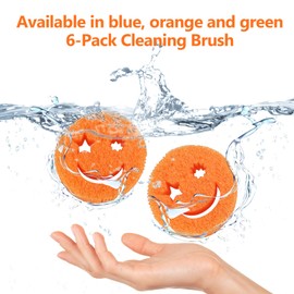 Color Sponge(6 PCS) - Scratch-Free Multipurpose Dish Sponges for Kitchen, Bathroom - BPA Free & Made with Polymer Foam - Temperature Controlled Kitchen Sponge