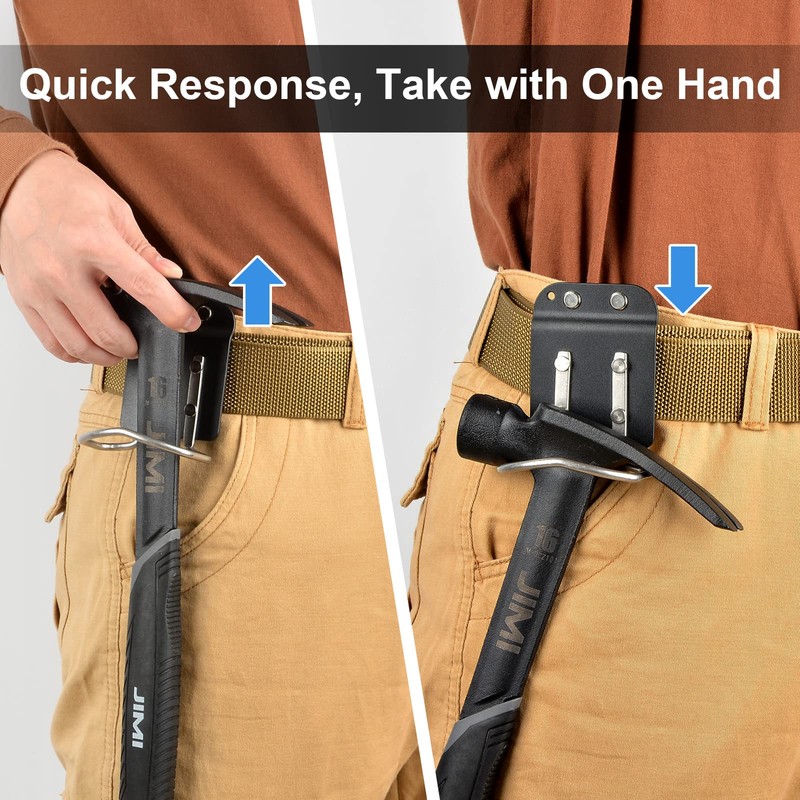 Heavaluefit HammerCatcher-Hammer Holder for Tool Belt, Quick Response Hammer Holster,