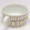 Hasamiyaki Soup Cup Tile Art Red