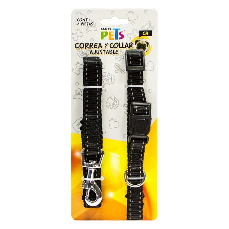 Fancy Pets Correa con Collar de Nylon para Perro con