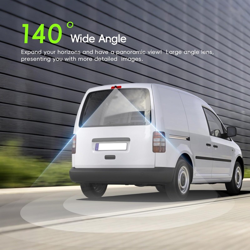 Rear View Camera for VW Caddy 2003-2015, Third Brake Light