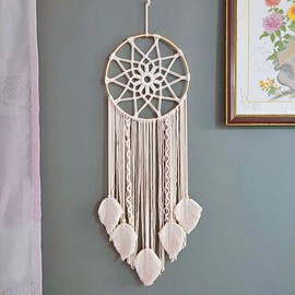 Macrame Dream Catcher Set, Macrame Yarn, Cotton Yarn, Macrame Cord for Crafts, Macrame Accessory Set for DIY Crafts, Macrame Decoration, Tapestry, Wall Hangings, Plant Hangers, Dream Catchers, Dream