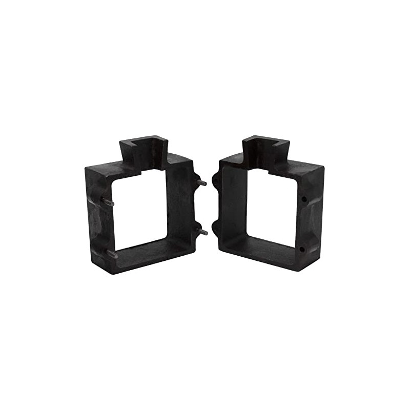 XL Deep Cast Iron 2-Piece Flask Mold Frame for Sand