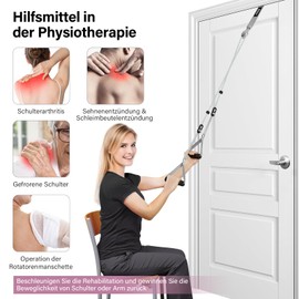 Shoulder Trainer Pulley for Physiotherapy at Home, Shoulder Physiotherapy Pulley for Rehabilitation/Shoulder Trainer, Over the Door Pulley System for Shoulder Exercises (Blue)