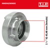 T.I.P. C-Storz Coupling 1.5 Inch Female Silver 45.48 mm