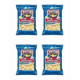 EDYOS Chesters Puffcorn Butter Puffed Corn Snacks, 3.25 oz (1 Bag) - SET OF 4