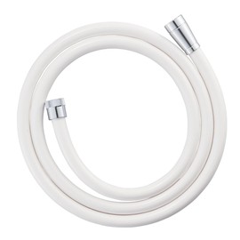 SANEI (サンエイ) Shower Hose Matte White Compatible with Most Manufacturers Includes Faucet Side and Shower Side Adapters 1.8m G1/2 PS30-86TXB18-MW2 Made in Japan
