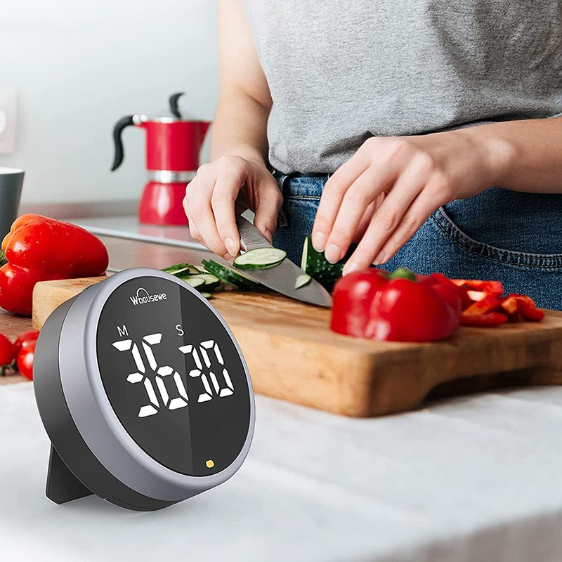 Kitchen Timer Magnetic Countdown Timer for Studying Meetings Cooking