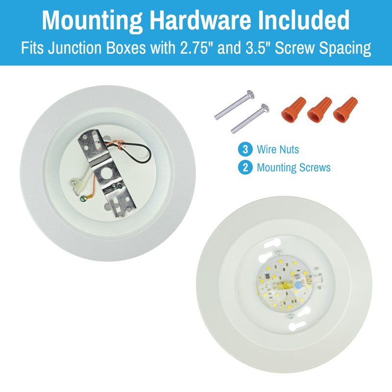 CLEANLIFE 7" LED Flush Mount Ceiling Light - Energy Efficient