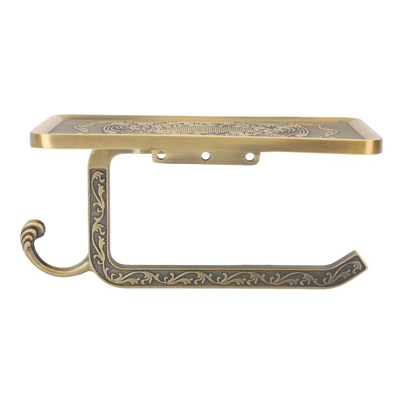 Toilet Paper Holder Multipurpose Retro Elegant Zinc Alloy Double Layer