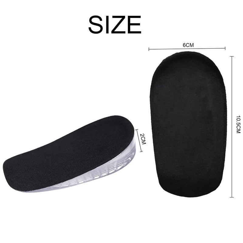 Increased Height Insoles, Self-Adhesive Invisible Elevation Shoe Insoles, Heel Cushion