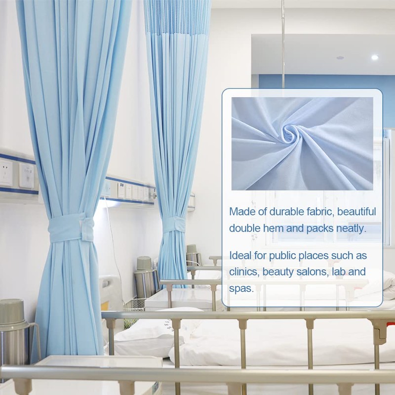 Ward Privacy Curtain with Flat Hooks - Patients Room Cubicle