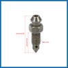 A ABSOPRO 2Pcs M6x1mm Banjo Bolt Bleeder Screw with Cap