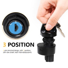 RERPRO Ignition Key Switch for 2020 2021 2022 2023 2024 Polaris Ranger 1000/ XP 1000 Accessories 4 Pin 3 Position Off Run Start