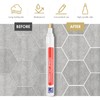 White Grout Pen, 6 Pieces Joint Pen, White with Replacement