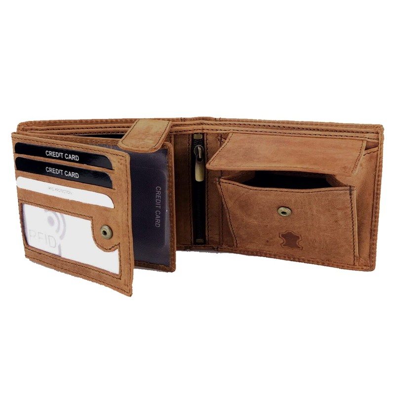 BUFFALO HILL 2394 Wallet Buffalo Leather Wallet I Genuine Leather