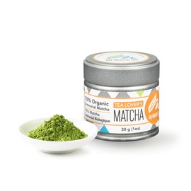 Tea Lover’s Organic Ceremonial Matcha Green Tea Powder - Pure Japanese Matcha, Smooth Great Taste, Tested for Lead, 30 Servings Per Tin. Gluten-Free, Non-GMO, Vegan, Keto-Friendly - My Matcha Life