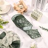 4 Rolls 20 Yards Sage Green Wired Edge Ribbon 2.5