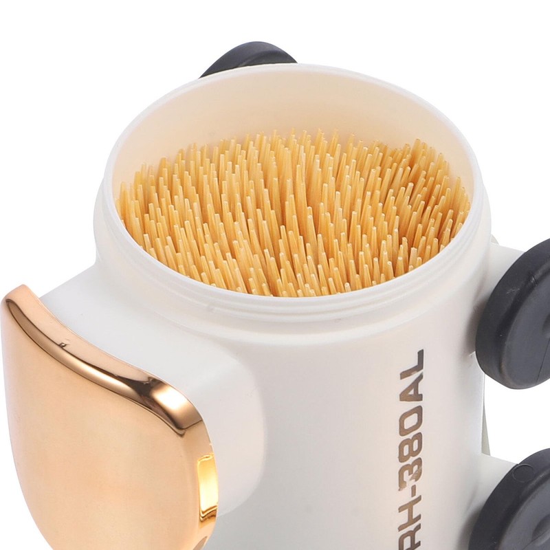 Kichvoe Plastic Toothpick Holder Train Shaped Toothpick Dispenser Organizer Container