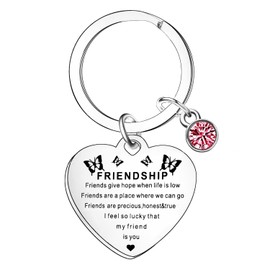 Nfyxcaz Friend Keyring Friendship Keyring for Women Christmas Graduation Birthday Gifts for Friend
