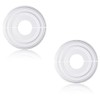 INCREWAY 2Pcs Split Lighting PU Ceiling Medallion Ceiling Cover Plate