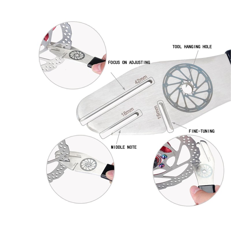 Bicycle Brake Disc Adjuster Set, 5 Pieces Disc Brake Adjustment,