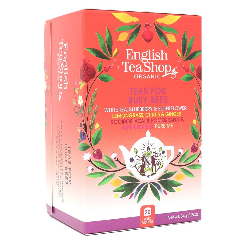 English Tea Shop Teas for Busy Bees Tea Bag Sachets,