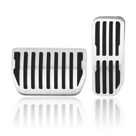 MAIMOCCY Non-Slip Foot Pedal Cover Compatible for Land Rover Range Rover Velar 2018-2025, Compatible for Jaguar F-Pace XE XF 2016-2024 Accessories, Brake Gas Accelerator Pedal Cover Not Drill