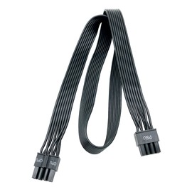 Certusfun CPU Cable for EVGA, 70CM Male to Male 8 Pin to 4+4 Pin EPS CPU Power Cable for G+ G2 G3 G5 G6 GA GM GT P2 P3 P5 P6 P+ T2 T3 (Black 18AWG)