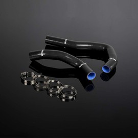 PIT66 Silicone Hose Kit,Compatible with Honda Integra Type-R/-X/S/IS DC5/ACURA RSX K20A Black with Clamps