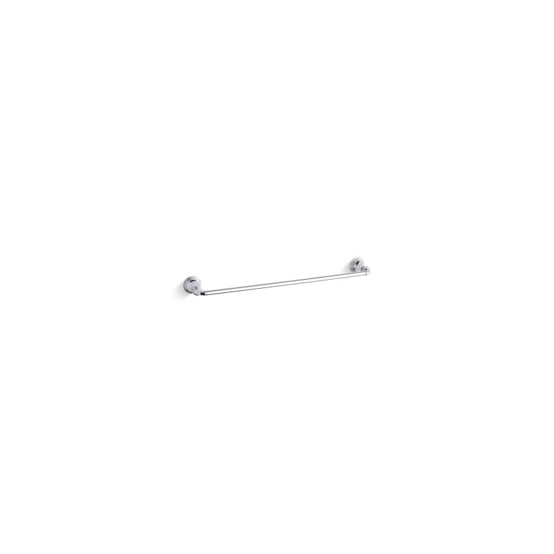 KOHLER K-10551-CP Devonshire 24-Inch Bathroom Towel Bar, Easy Wall Mount,