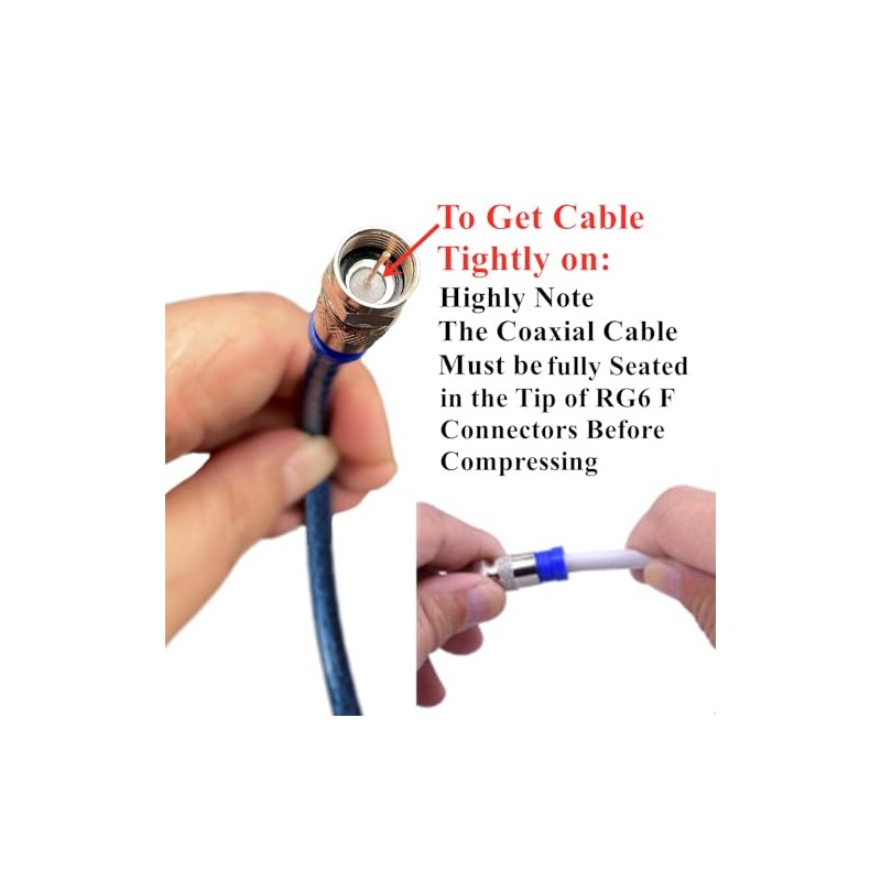 Gaobige Coax Cable Crimper Tool Kit, rg6 rg59 Coaxial Compression