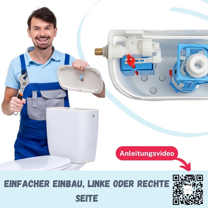 Universal Filling Valve, Float Valve for Plastic and Ceramic Cisterns