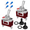 weideer 2Pcs Waterproof Toggle Switch 12V 30A ON/Off 2 pin