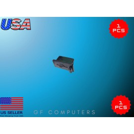 GF Computers USB Port Anti-Dust Cover Cap for USB 2.0 & 3.0 - Black, White, Clear Options - Black