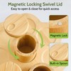 SLS Home essentiæls Set of 8 Bamboo spice Jars with
