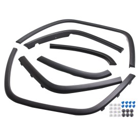 Unbranded 6 PCS Wheel Arch Fender Flare Molding Trim Set For Jeep Grand Cherokee 2011-2016