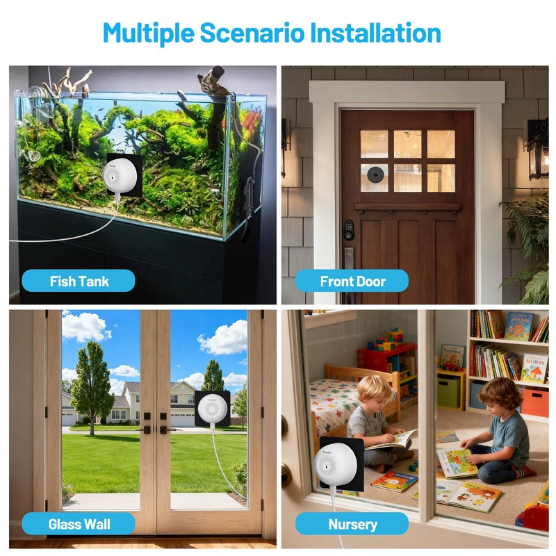 Noonkey Window Camera for Home Security - 3MP Ultra HD,
