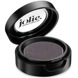 Jolie Cosmetics Powder Pressed Metallic Eyeshadows - Cruelty Free, Vegan, Single Pan Eyeshadow 1.48g Smokey Eyes (Steel Plum)