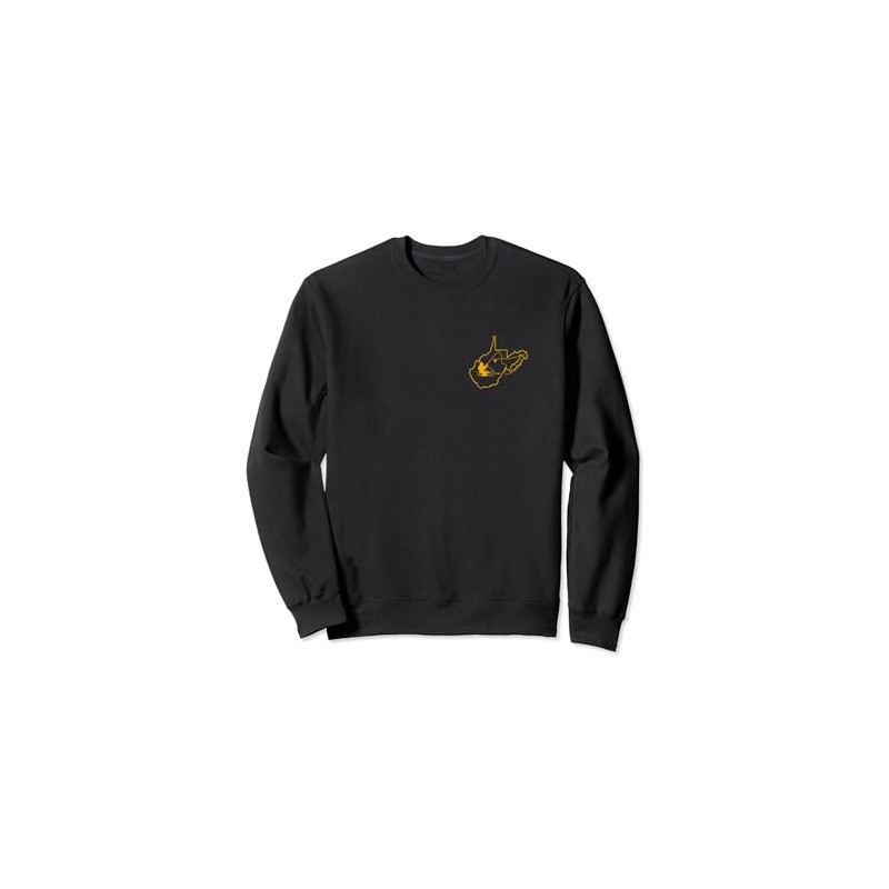 Vintage West Virginia Mountain Gold Fly Fishing Fish WV Sweatshirt