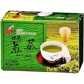 OSK New Family Green Tea with Matcha (0.8 oz (2 g) x 20 Pages x 5 Packs