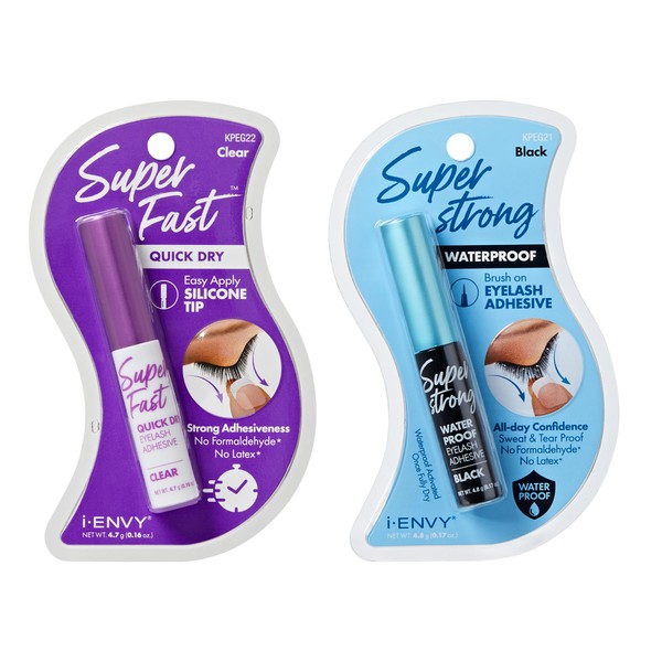 i-ENVY Super Fast Quick Dry Clear & Waterproof Black Eyelash