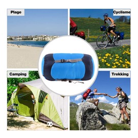 REDCAMP 25L Nylon Compression Stuff Sack for Sleeping Bag, Lightweight Compact Compression Bag for Camping Outdoor Hiking Backpacking Travelling, Blue Large