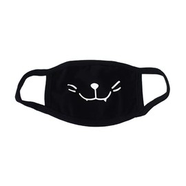 AH-CHOO Unisex, Reusable, Washable, 3 Layer Mask, 100% Cotton Face Mask, Design, Premium Quality (1. Kitty)