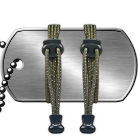 Paracord Planet Quick Laces - Elastic Shoelace Fastening System for Athletes and Runners - Reflective Olive Drab