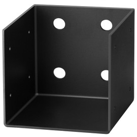 GBGS 4 Pcs 4x4 Pergola Wall Mount Bracket,11 Gauge(3 mm Thick) Joist Hanger Inner Width:3-1/2" fit 4x4,4x6 Nominal Wood Beam,Black