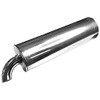 cyclingcolors Exhaust Muffler Moped Motorcycle Silencer Aluminium Steel Chrome