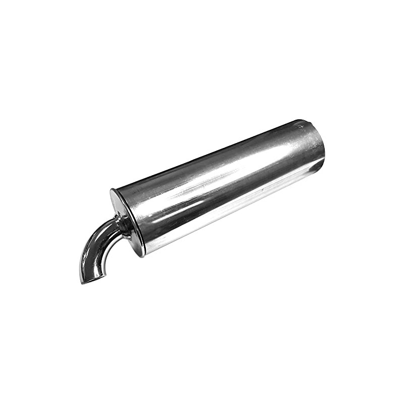 cyclingcolors Exhaust Muffler Moped Motorcycle Silencer Aluminium Steel Chrome