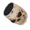 Barber Scissors Holder Skull Shape Stainless Steel Resin Removable Stylish
